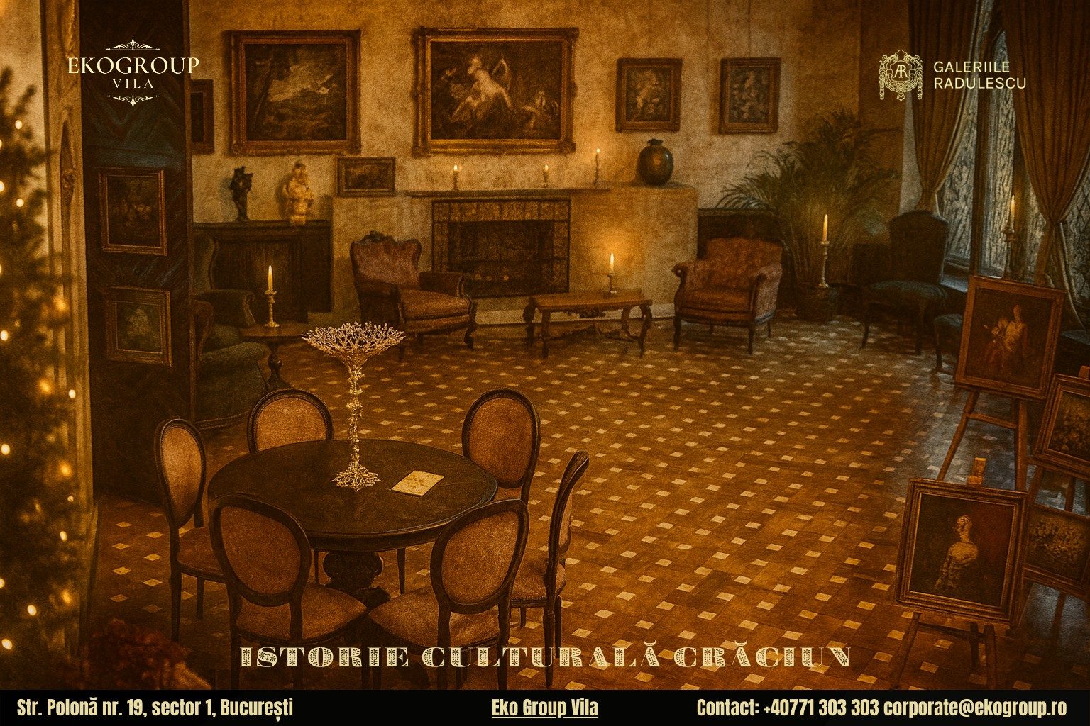 Povestea Crăciunului în anii ’30 la Eko Group Vila: o celebrare prin artă și istorie